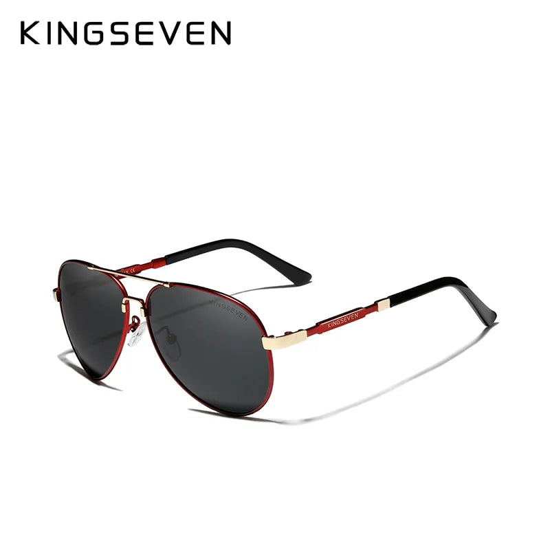 KINGSEVEN NEW Fashion Men's Aluminum Sunglasses Polarized Fishing Driving Sun glasses Brand Men UV400 Photochromism Lens Male