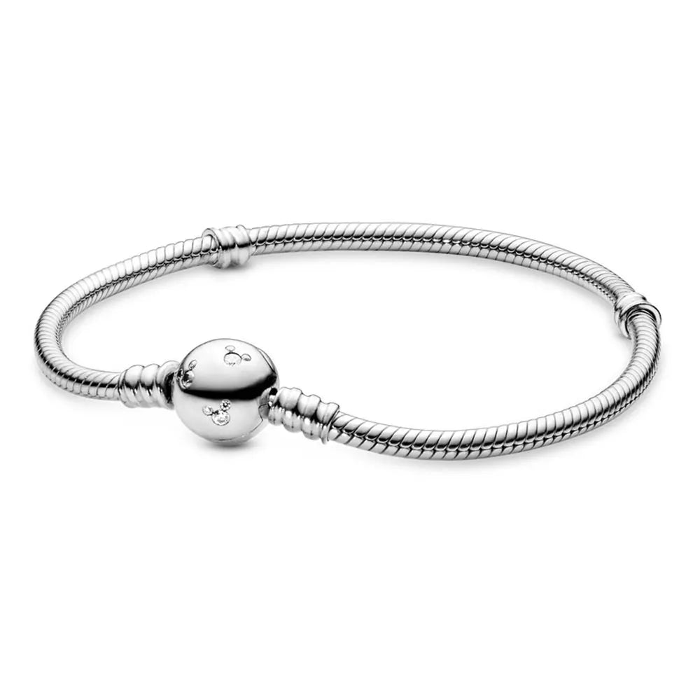 925 Silver Moments Heart Padlock Clasp Snake Chain Bracelet Family Tree You Are Loved Anniversary Gifts Valentines Day Diy