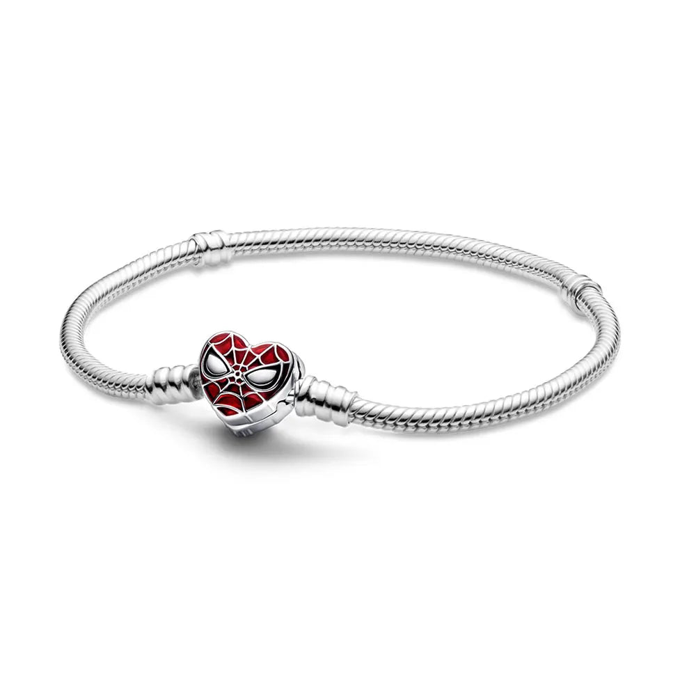 925 Silver Moments Heart Padlock Clasp Snake Chain Bracelet Family Tree You Are Loved Anniversary Gifts Valentines Day Diy