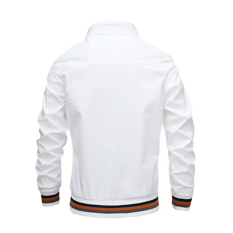 Embroidery CARTELO Autumn and Winter Men's Stand Collar Casual Zipper Jacket Outdoor Sports Coat Windbreaker Jacket for Men 2023