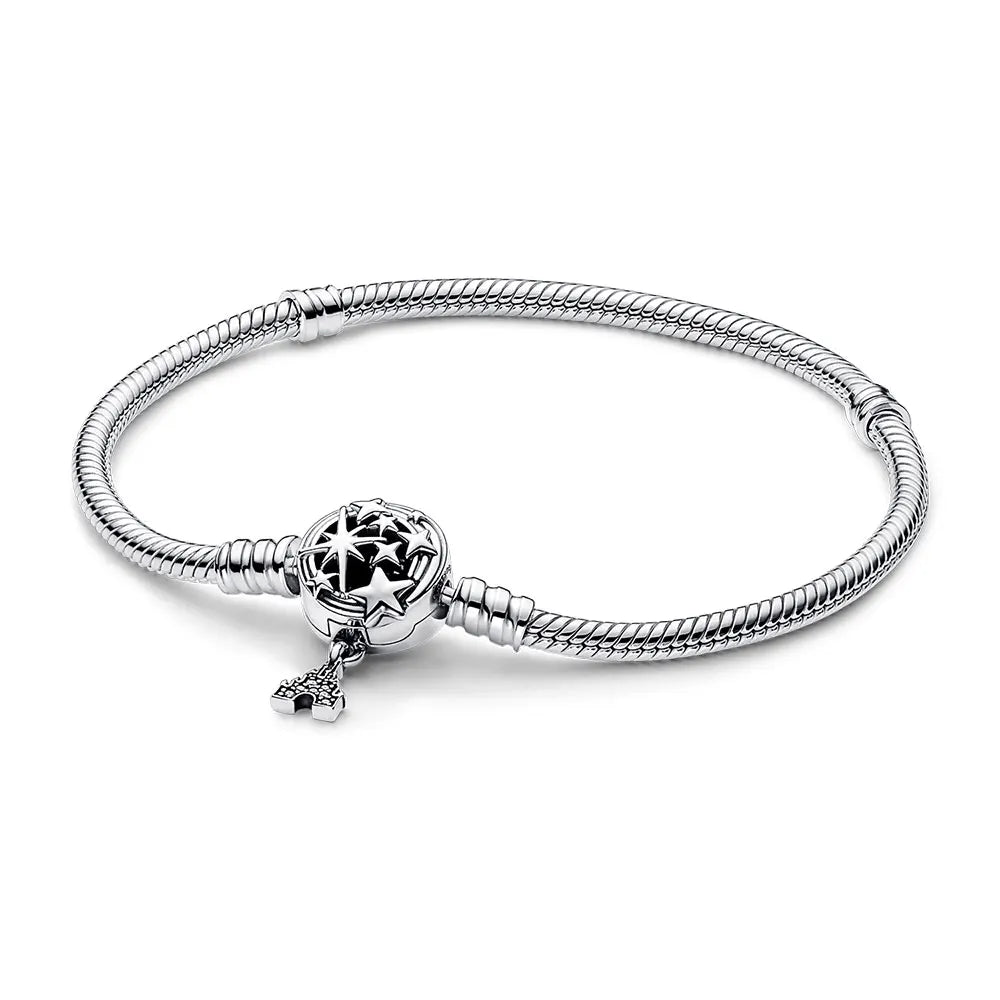 925 Silver Moments Heart Padlock Clasp Snake Chain Bracelet Family Tree You Are Loved Anniversary Gifts Valentines Day Diy