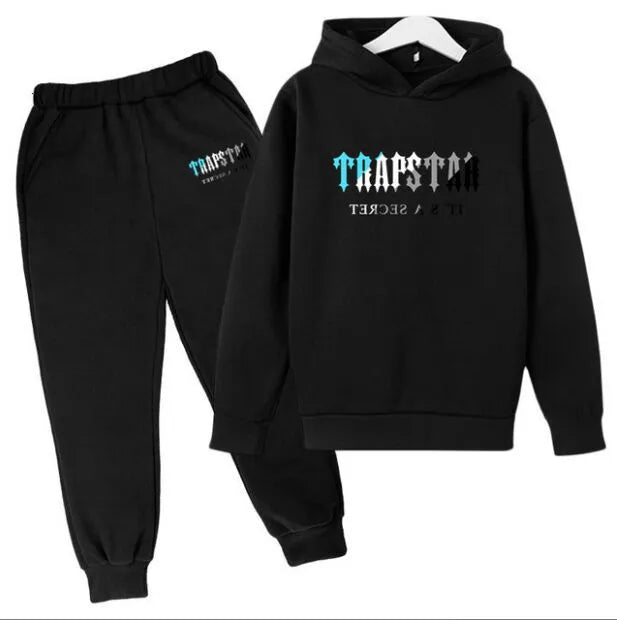 Tracksuit TRAPSTAR Kids designer clothes Sets Baby Printed Sweatshirt Multicolors Warm Two Pieces set Hoodie Coat Pants Clothing Fasion Boys e6Ha# 1