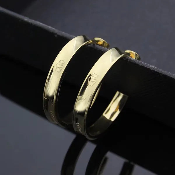 Cute Size Luxury Designer Women Fashion Stud Stainless Steel Lover Gifts High Polish Engagement Earrings Wholesale