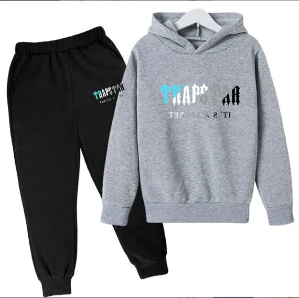 Tracksuit TRAPSTAR Kids designer clothes Sets Baby Printed Sweatshirt Multicolors Warm Two Pieces set Hoodie Coat Pants Clothing Fasion Boys e6Ha# 1