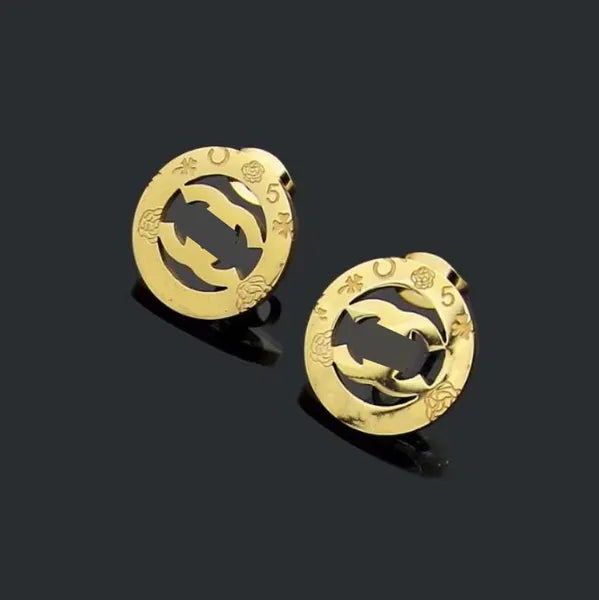 Cute Size Luxury Designer Women Fashion Stud Stainless Steel Lover Gifts High Polish Engagement Earrings Wholesale