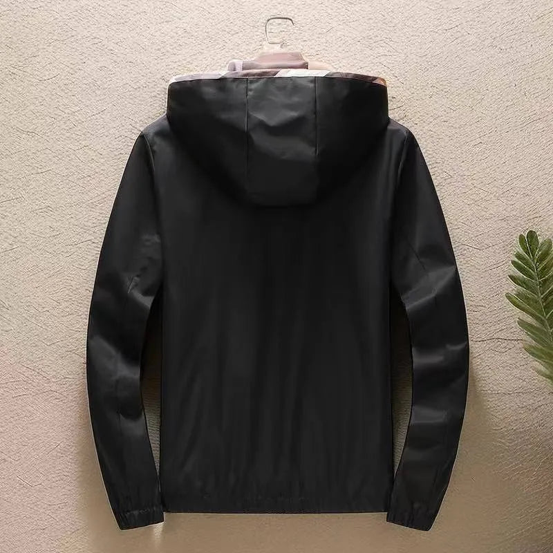 Luxury Brand Fashion Designer Men's Autumn Winter Warm Waterproof Windproof Jacket Fashion Casual Hip Hop Street Zipper Outdoor Jacket Plaid Stripe Asian size M-3XL