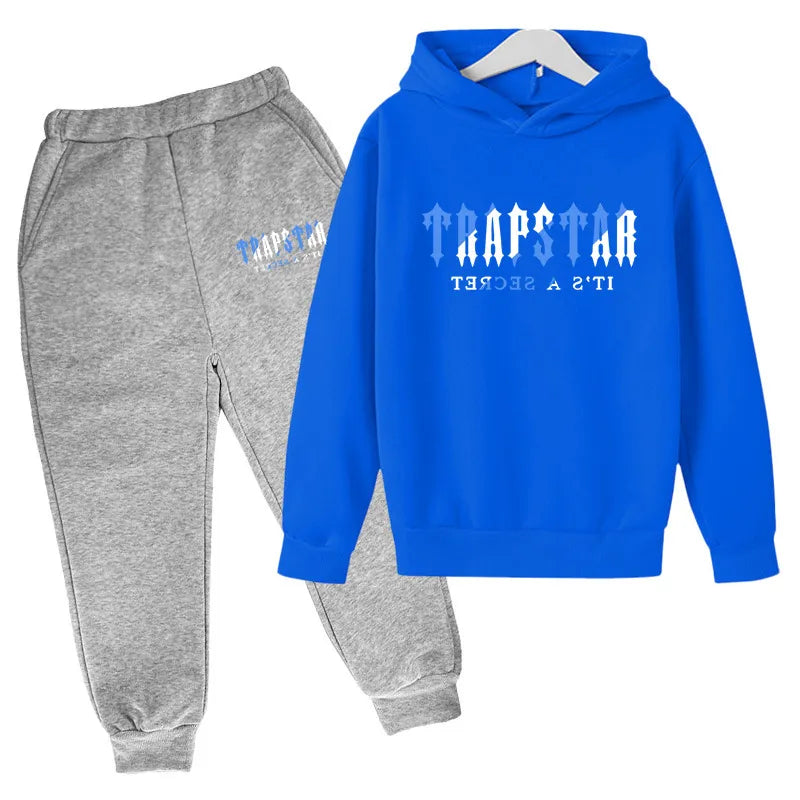 Tracksuit TRAPSTAR Kids designer clothes Sets Baby Printed Sweatshirt Multicolors Warm Two Pieces set Hoodie Coat Pants Clothing Fasion Boys e6Ha# 1