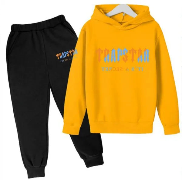 Tracksuit TRAPSTAR Kids designer clothes Sets Baby Printed Sweatshirt Multicolors Warm Two Pieces set Hoodie Coat Pants Clothing Fasion Boys e6Ha# 1