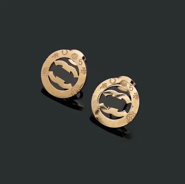 Cute Size Luxury Designer Women Fashion Stud Stainless Steel Lover Gifts High Polish Engagement Earrings Wholesale