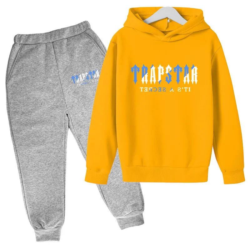 Tracksuit TRAPSTAR Kids designer clothes Sets Baby Printed Sweatshirt Multicolors Warm Two Pieces set Hoodie Coat Pants Clothing Fasion Boys e6Ha# 1