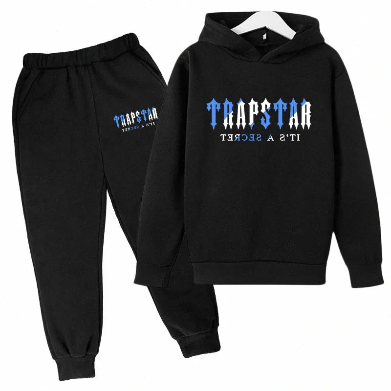 Tracksuit TRAPSTAR Kids designer clothes Sets Baby Printed Sweatshirt Multicolors Warm Two Pieces set Hoodie Coat Pants Clothing Fasion Boys e6Ha# 1