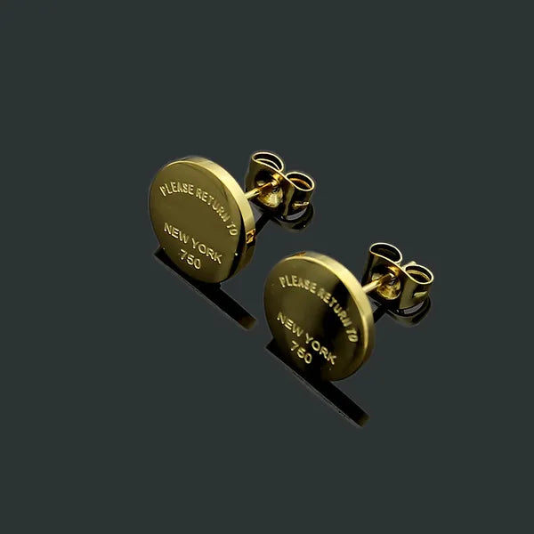 Cute Size Luxury Designer Women Fashion Stud Stainless Steel Lover Gifts High Polish Engagement Earrings Wholesale
