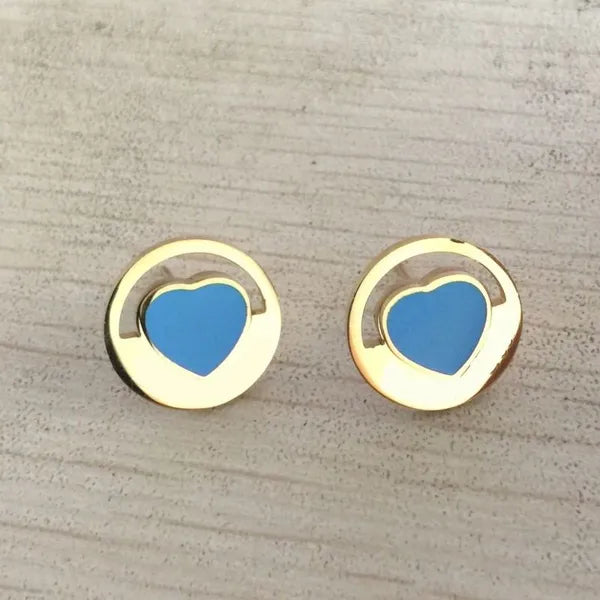 Cute Size Luxury Designer Women Fashion Stud Stainless Steel Lover Gifts High Polish Engagement Earrings Wholesale