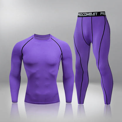 Winter Thermal Underwear Men Warm First Layer Man Undrewear Set Compression Quick Drying Second Skin Long Johns Sport 2 Sets