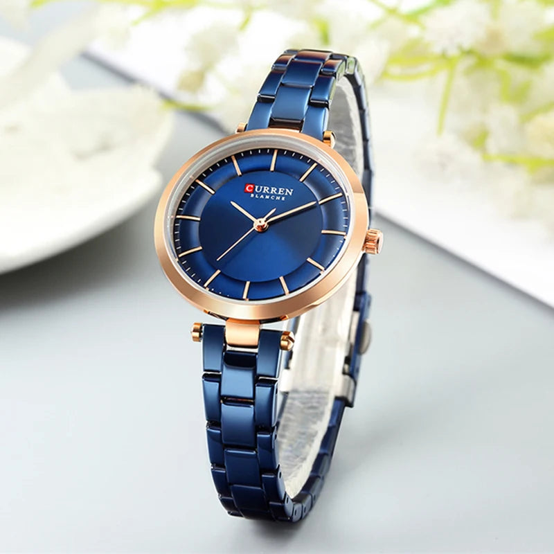 Curren Original Couple Watches For Lovers Stainless Steel Waterproof Sets of Watches for Him and for Her Men Women Wristwatches