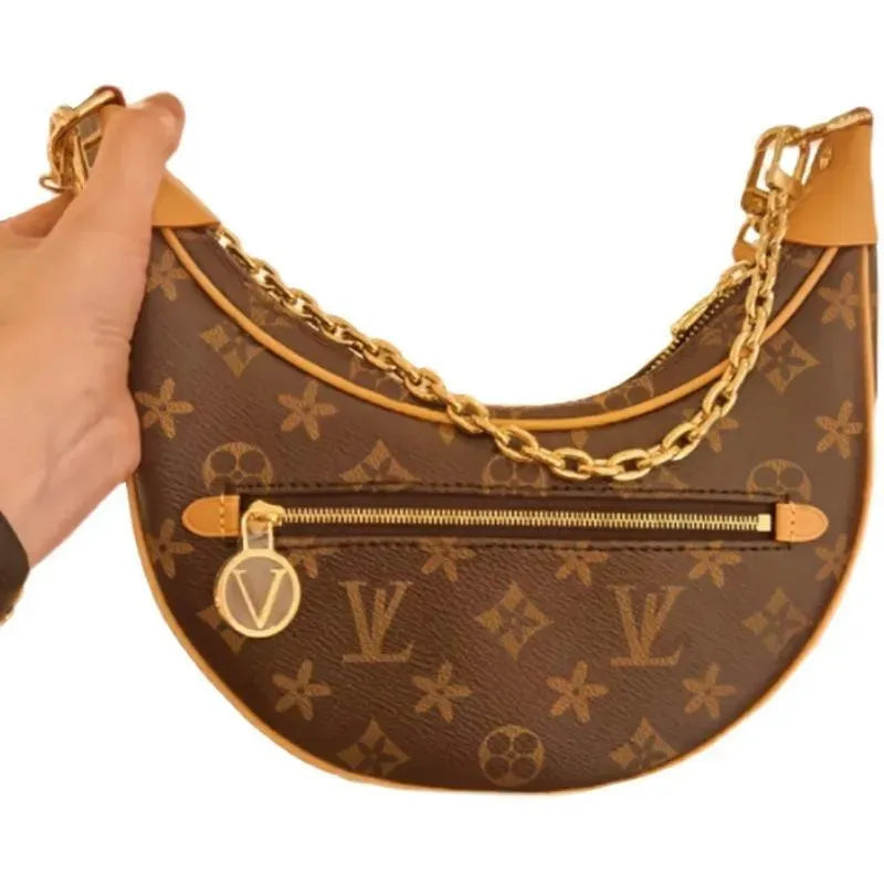 Top Luxury designer Loop bag Croissant bags shoulder hobo designer Purse M81098 Cosmetic half-moon baguette underarm Handbag crossbody Metal Chain Collection