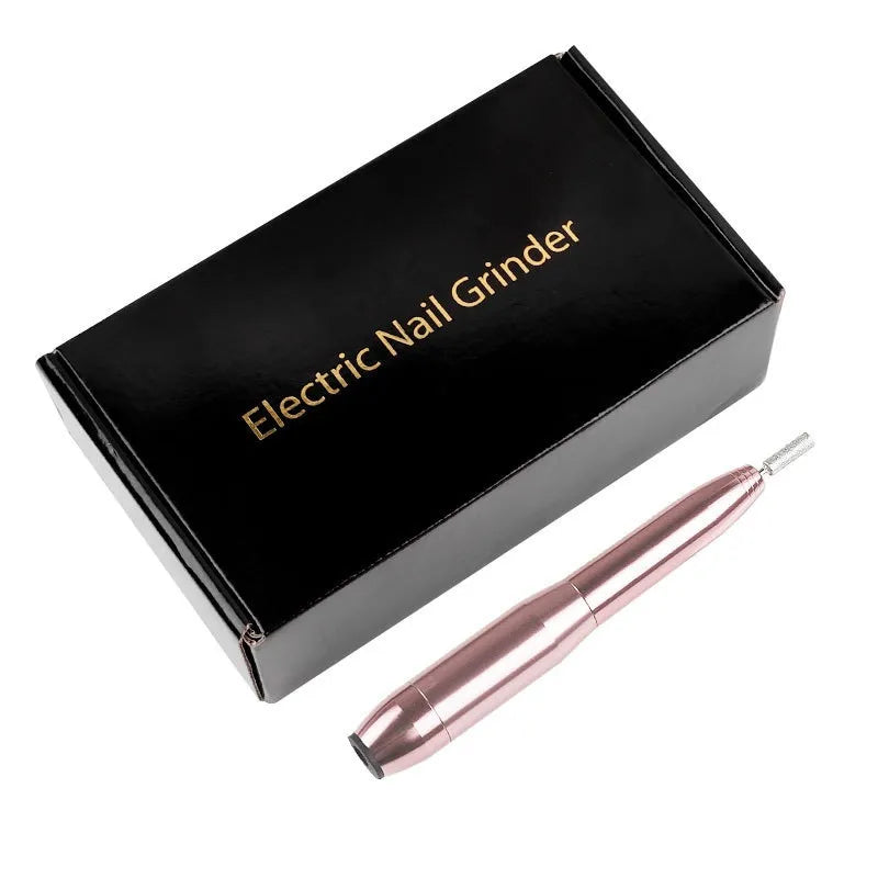 Electric Nails Drill Machine Nail Art Equipment Kit Mini Portable Strong Nail Polisher Grinder Sander Pedicure Manicure USB